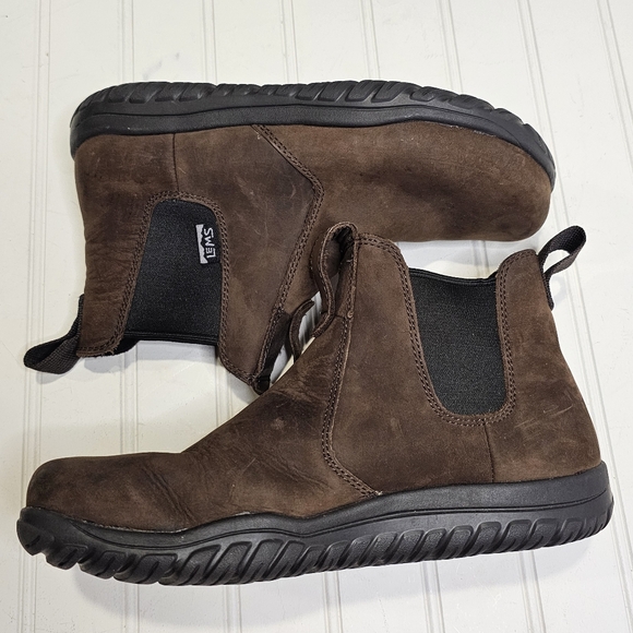 Lems Chelsea Boots Suede Unisex Espresso Women's Size 8/ Men's 6.5 - Picture 7 of 9